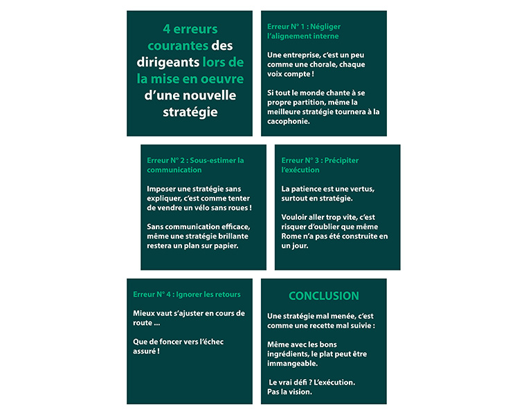 4 erreurs courantes des dirigeants