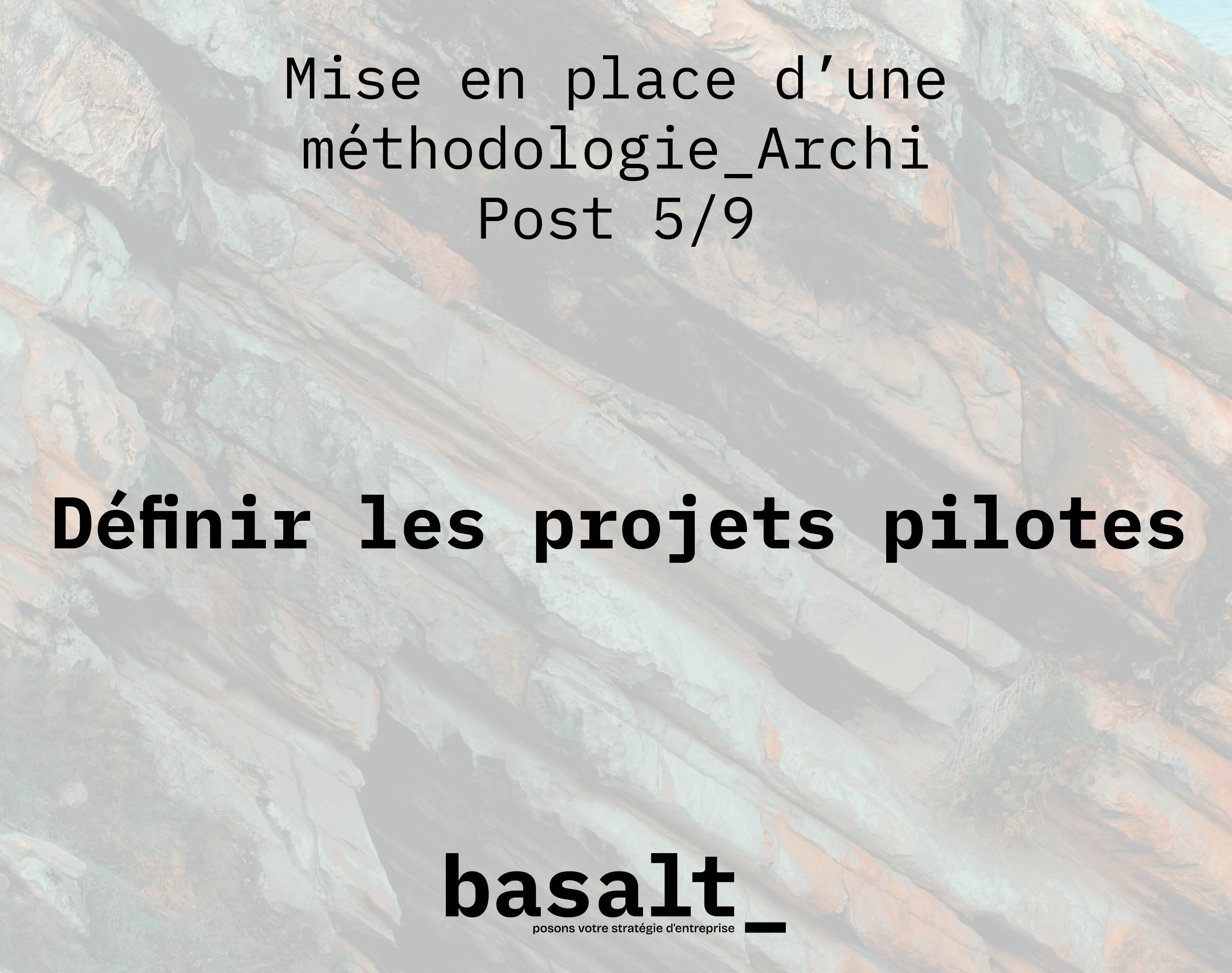 Définir les projets pilotes