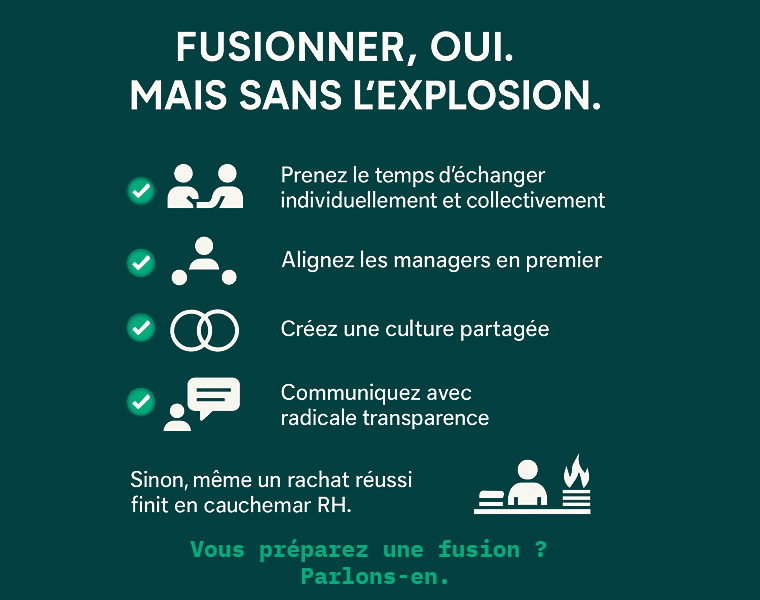 Fusionner, oui. Mais sans l'explosion.