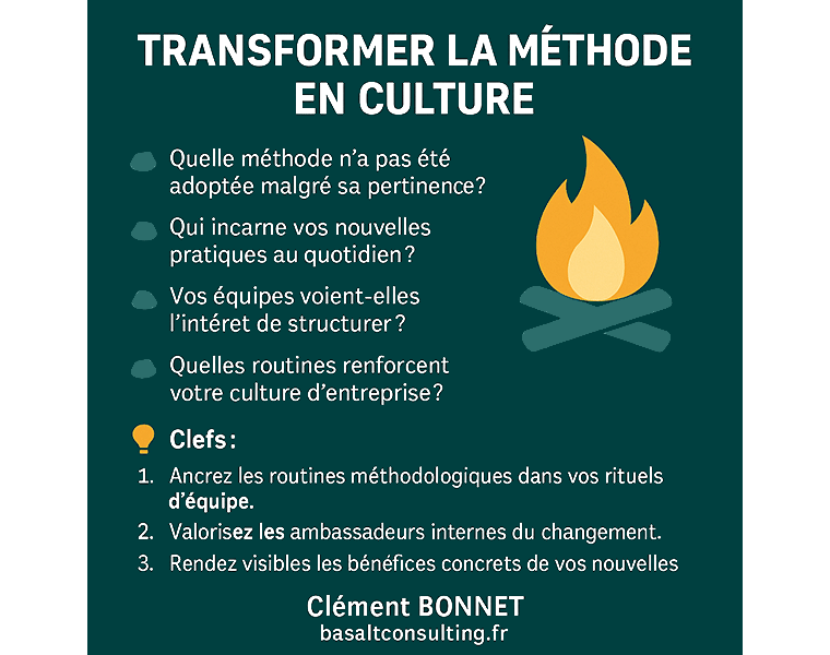 Transformer la méthode en culture